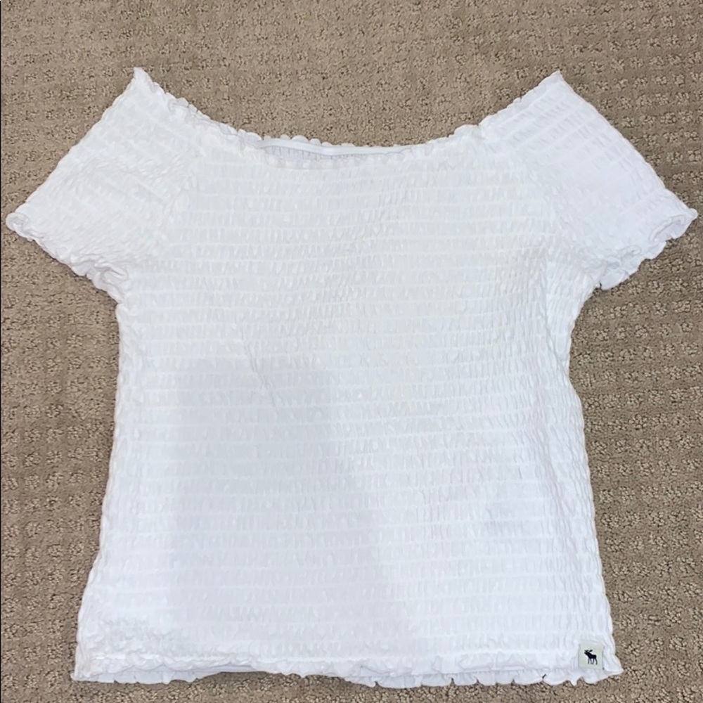abercrombie off the shoulder shirt